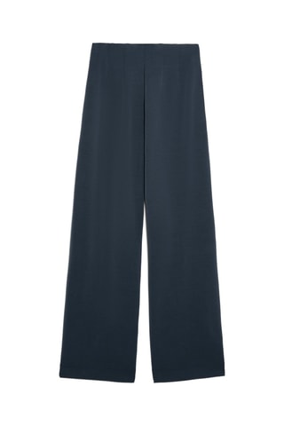 Pantalon taille haute - Bleu marine