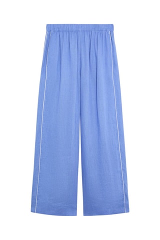 Pantalon en lin - Bleu