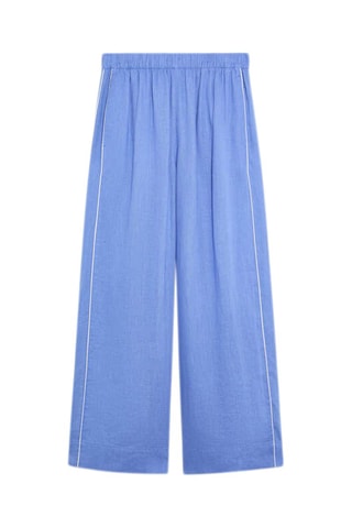 Pantalon en lin - Bleu