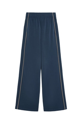 Pantalon wide legs - Bleu