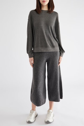 Pantacourt - Gris foncé chiné