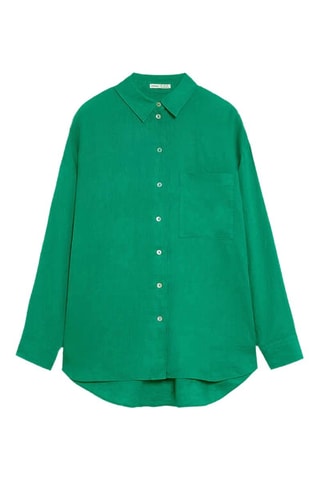 Chemise relaxed en lin - Vert