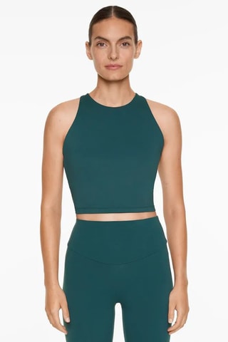 Crop top - Vert foncé