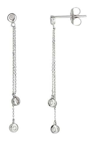 Pendientes Planer sur ton cœur - Oro blanco y diamantes