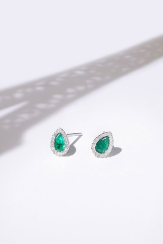 Dormilonas Sunbury -  Oro blanco, diamantes y esmeralda