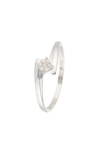 Solitario Dava - Oro blanco y diamantes