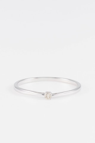 Anillo Mayte - Oro blanco y diamante