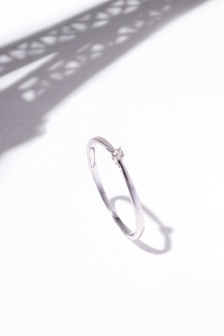 Anillo Mayte - Oro blanco y diamante