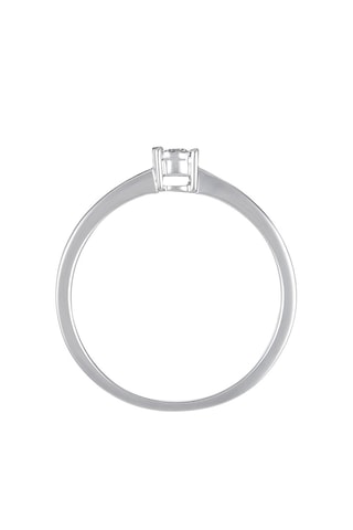 Solitario A moi pour toujours - Oro blanco y diamante