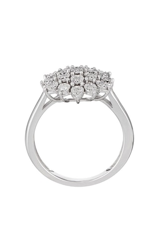 Anillo Bouquet de Lumière - Oro blanco y diamantes