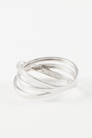 Anillo - 
Oro blanco y diamantes