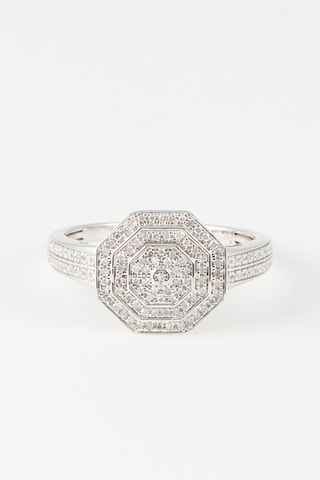 Anillo Romance - 
Oro blanco y diamantes