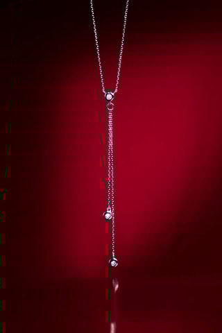 Collar Cordou - Oro blanco y diamantes