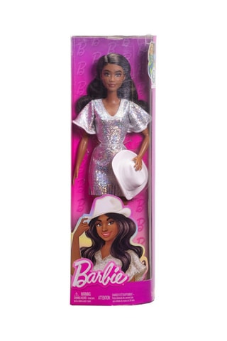 Bambola Fashionista Far West con abito glitterato e cappello da cowboy Barbie - Da 36 mesi