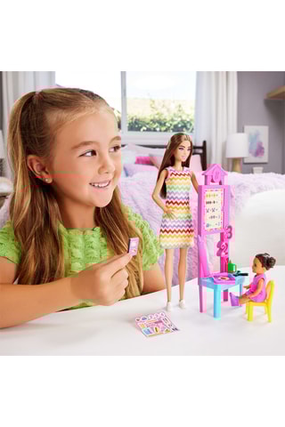 Bambola maestra e alunna Barbie® - Da 3 anni