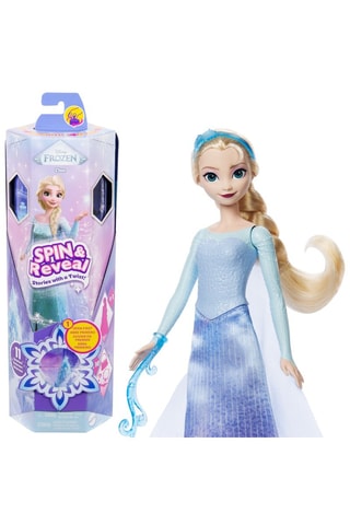 Bambola Surprise Anna Spin & Reveal Frozen Disney - 10 accessori - Da 36 mesi