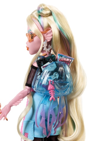 Bambola Monster High Bambola Lagoona Blue con animale e accessori - 4 anni