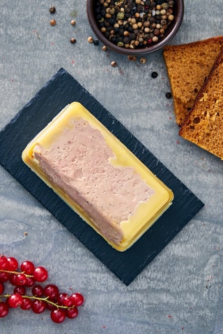 Terrine de foie gras Mi cuit au poivre noir de Kampot et à l'Armagnac - 200 g