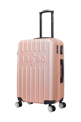 Valigia media Archie - Nero, rosa, dorato e argentato