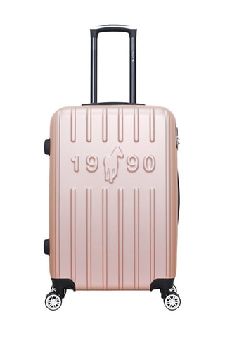 Valigia media Archie - Nero, rosa, dorato e argentato