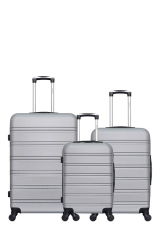Set 3 valigie Renoso (S/M/L) - 55/64/95 cm - Grigio