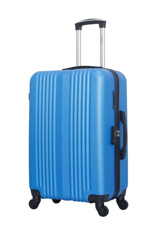 Valigia media Lipari - 65 cm - 64 l - Argentato, blu e nero