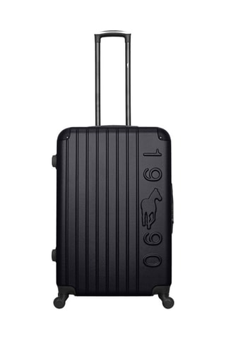 Valigia grande Porter - Bianco, nero e argentato