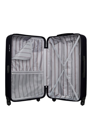 Valigia grande Porter - Bianco, nero e argentato