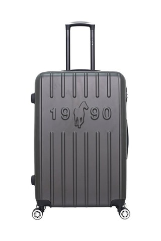 Valigia grande Archie (L) - Grigio scuro - Argentato, grigio e nero