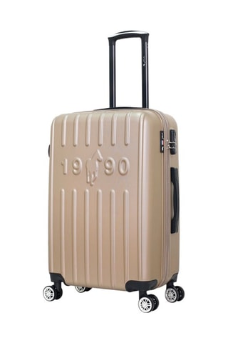 Valigia media Archie - Nero, beige e argentato