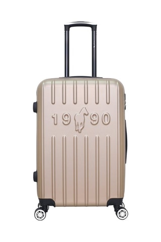 Valigia media Archie - Nero, beige e argentato