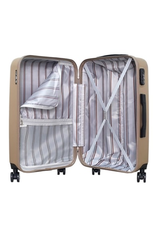 Valigia media Archie - Nero, beige e argentato