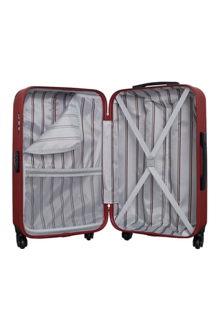 Valigia media Porter - Bianco, nero, rosso e argentato