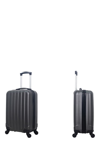 Bagaglio a mano Himalaya - 55 cm  - Nero, argentato e grigio