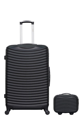 Valigia grande e beauty-case Etna (L/K) - 75/30 cm - Nero