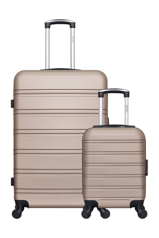 Valigia XXS e valigia grande Renoso (XXS/L) - 46/75 cm - Beige