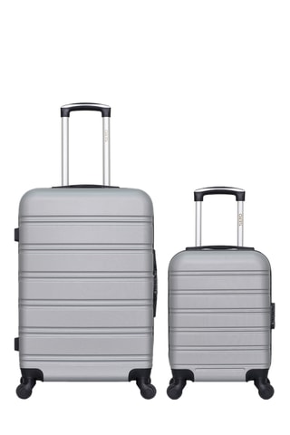 Valigia XXS e valigia media Renoso (XXS/M) - 46/65 cm - Grigio