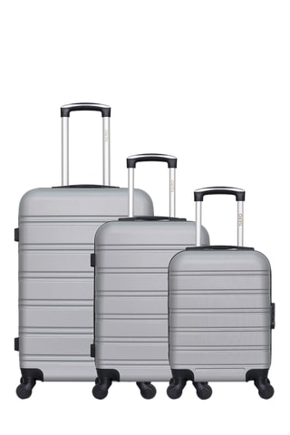 Set 3 valigie Renoso (XXS/S/M) - 46/55/65 cm - Grigio