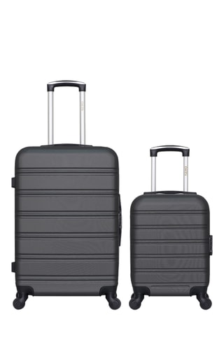 Valigia XXS e valigia media Renoso (XXS/M) - 46/65 cm - Grigio scuro