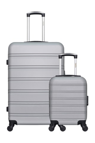 Valigia XXS e valigia grande Renoso (XXS/L) - 46/75 cm - Grigio