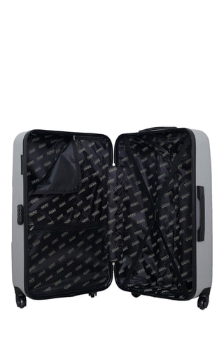 Valigia grande Coronado - Nero, argentato e grigio