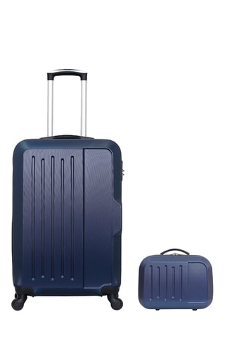 Valigia media e beauty-case Vesuvio (M/K) - 65/30 cm - Navy