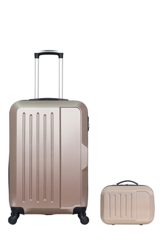 Valigia media e beauty-case Vesuvio (M/K) - 65/30 cm - Beige