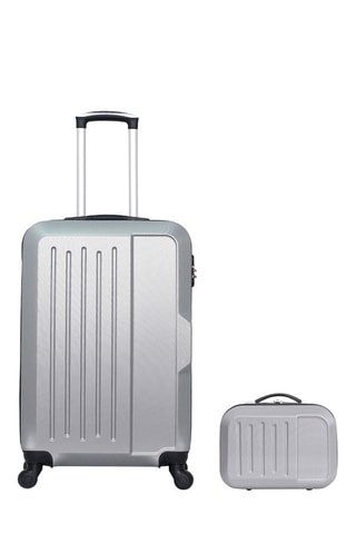 Valigia media e beauty-case Vesuvio (M/K) - 65/30 cm - Grigio