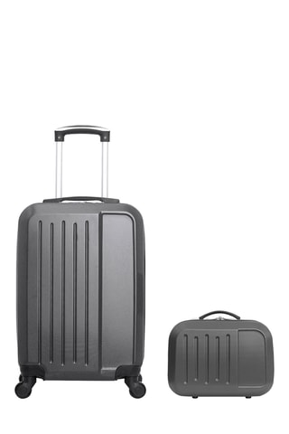 Bagaglio a mano e beauty-case Vesuvio (S/K) - 55/30 cm - Grigio scuro