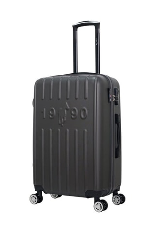 Valigia media Archie - Nero, argentato e grigio