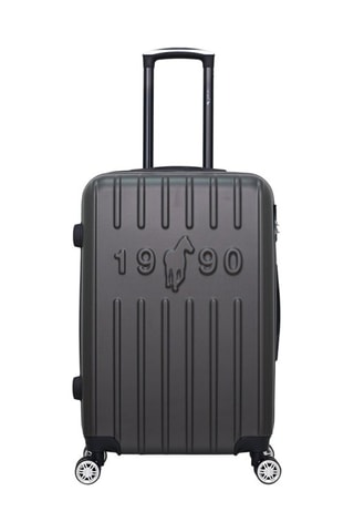 Valigia media Archie - Nero, argentato e grigio