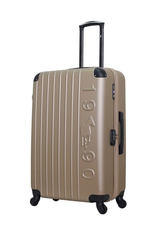 Bagaglio a mano XXS e valigia grande Porter (XXS/L) - 46/75 cm - Beige