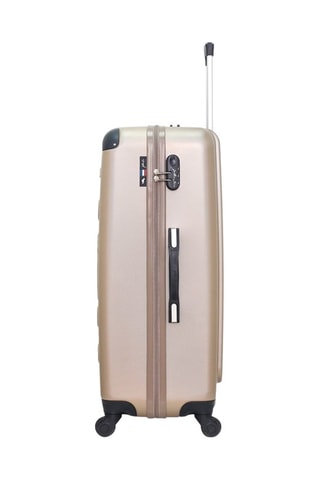 Valigia grande Porter - Nero, beige e argentato