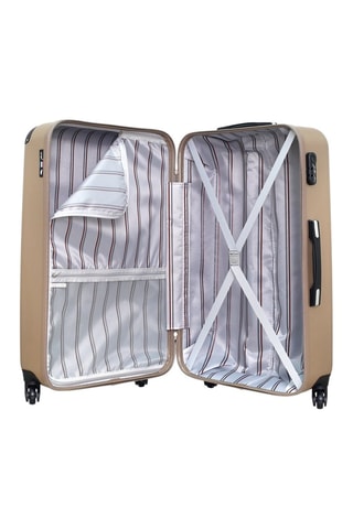 Valigia grande Porter - Nero, beige e argentato